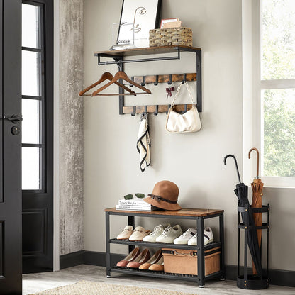 Vasagle, guardaroba da parete con stile industriale di archiviazione