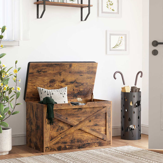 Credenza, Panca per scarpe, Credenza in legno, comodino, VASAGLE