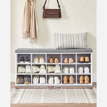 Vasagle, panca per scarpe con 15 soggetti, 3