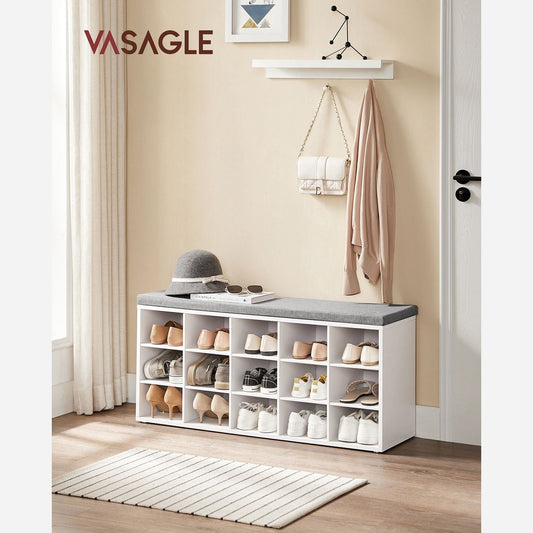 Vasagle, panca per scarpe con 15 soggetti