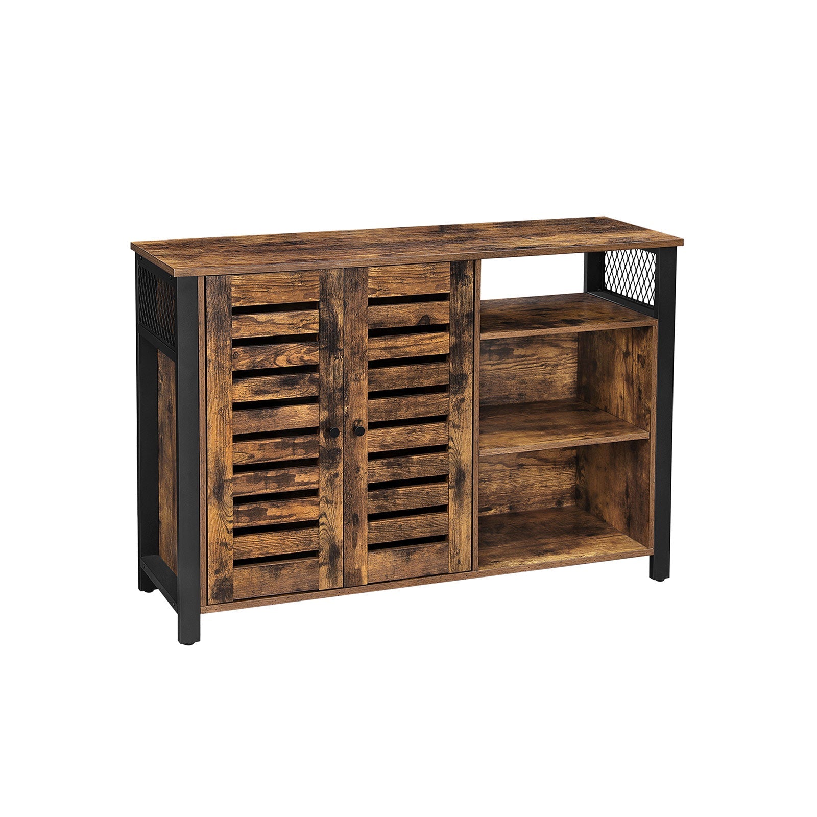 Vasagle, mobile da cucina, credenza cucina, credenza moderna, mobile stile industriale, 2