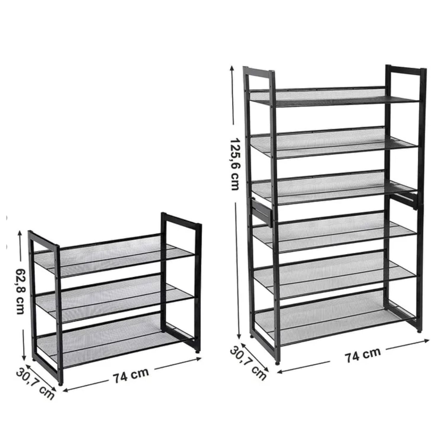 Songmics, scarpiera a 3 ripiani