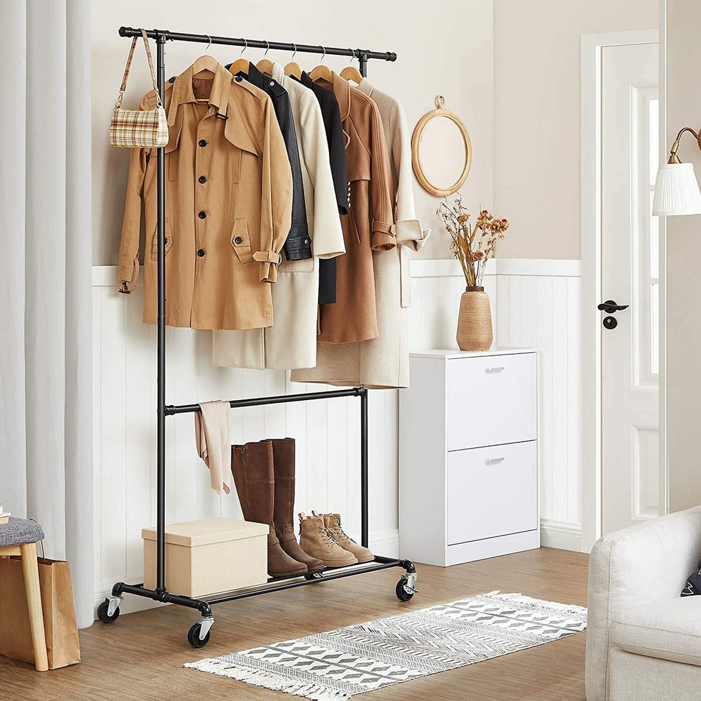 Appendiabiti in design industriale, Songmics