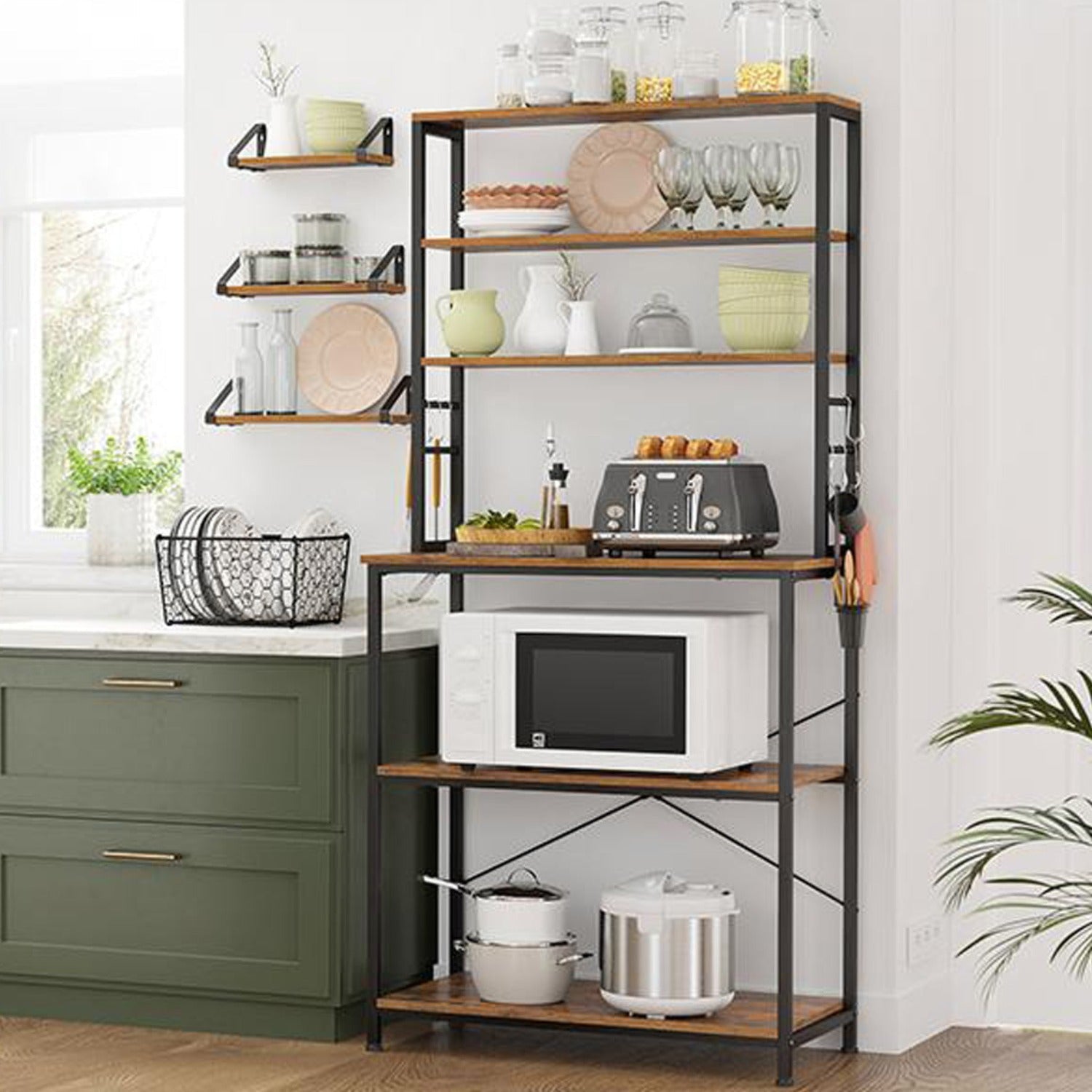 Scaffale Metallo, Scaffale Cucina, 6 ripiani, VASAGLE, 6