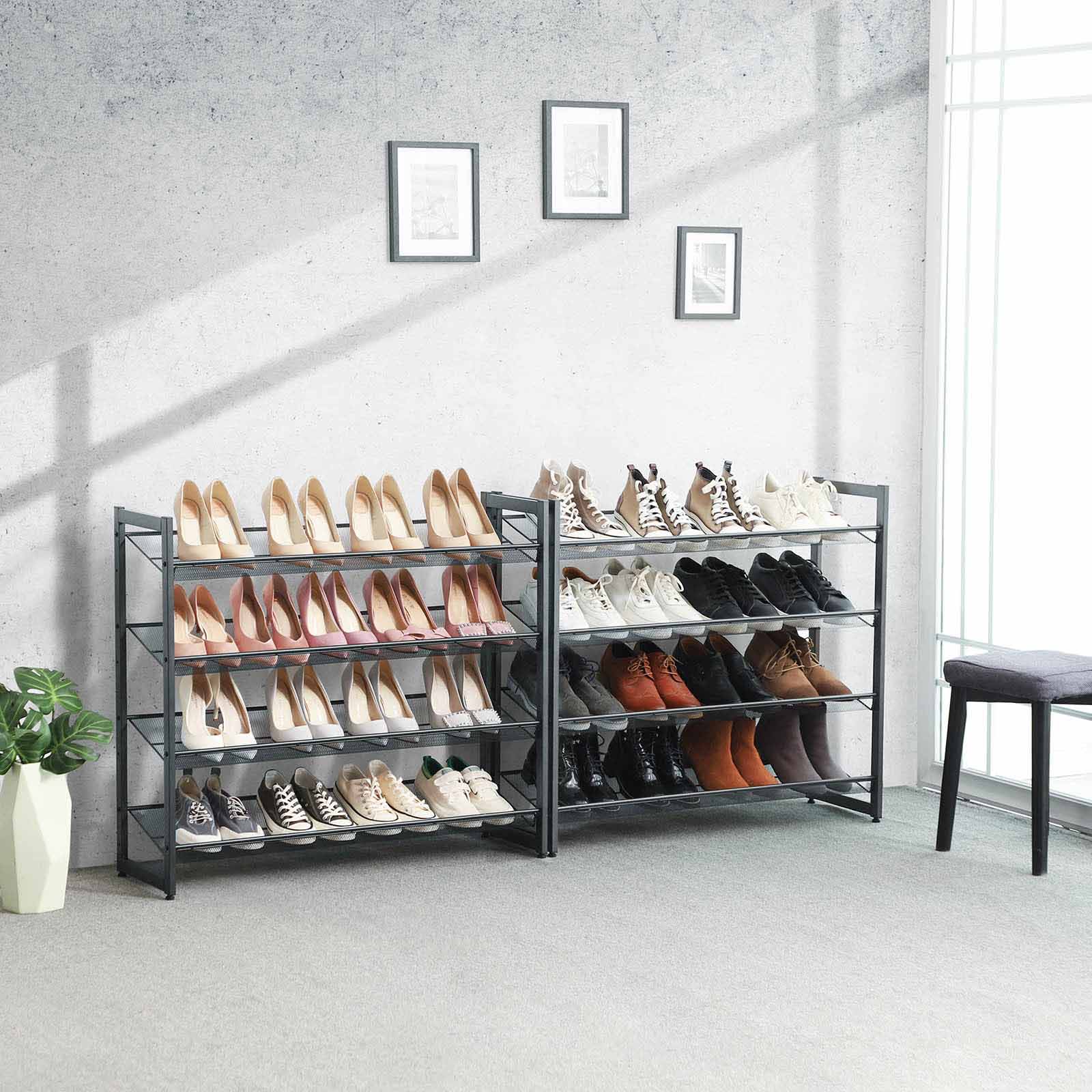 Scaffali per scarpe, Scaffali portascarpe, Scarpiera, Porta scarpe, SONGMICS, 3