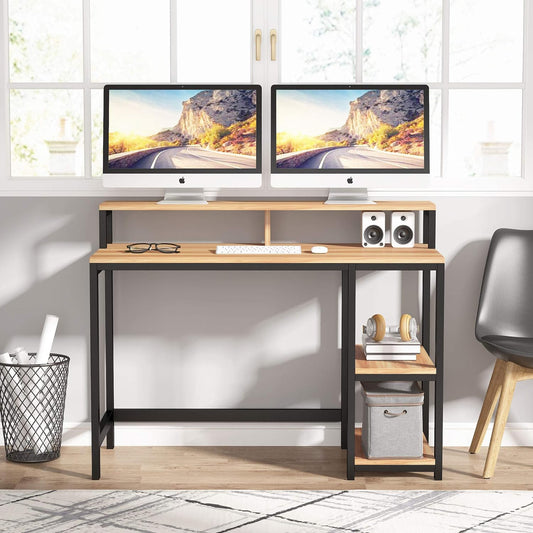 Tavolo computer, scrivania per PC e computer portatile, per casa e ufficio